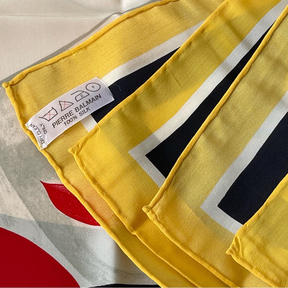 Pierre Balmain Vintage silk scarf - Picture 2 of 5